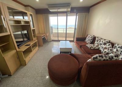 Condo for rent, Sriracha, Eastern Tower Condominium, large room, beautiful sea view.