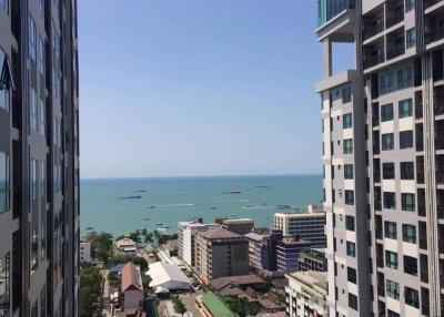 Condo for sale in Pattaya The Base Central, sea view, with furniture Near Central Pattaya Beach Mall