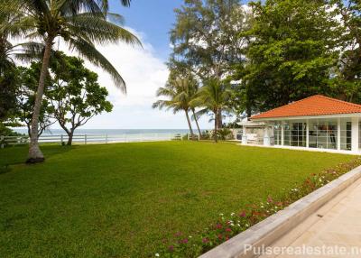 Super Luxury Carpe Diem Villa for Sale on the Natai Beachfront - Huge Land Plot