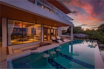 Stunning Luxury 4-BR Sea View Pool Villa in Bang Por, Koh Samui