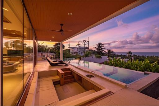 Stunning Luxury 4-BR Sea View Pool Villa in Bang Por, Koh Samui