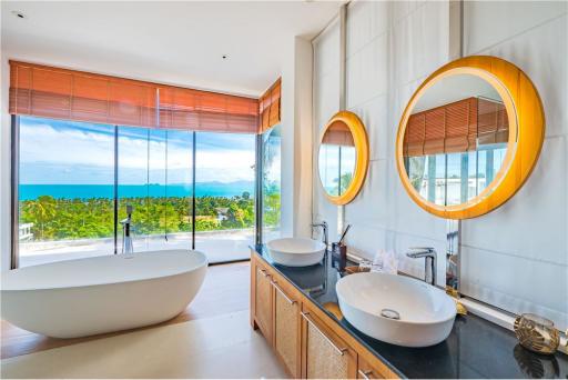 Stunning Luxury 4-BR Sea View Pool Villa in Bang Por, Koh Samui