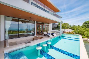 Excellent 4-bedroom pool villa with stunning sea views in Bang Por