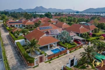 Smart house village 3 bedroom pool villa with solar system for sale Hua Hin