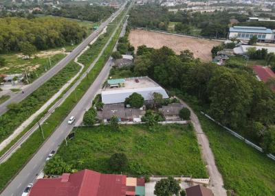 Land for sale and rent in Bang Lamung, good location, next to the road on 2 sides, Chonburi.