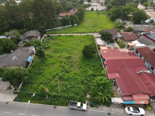 Land for sale and rent in Bang Lamung, good location, next to the road on 2 sides, Chonburi.