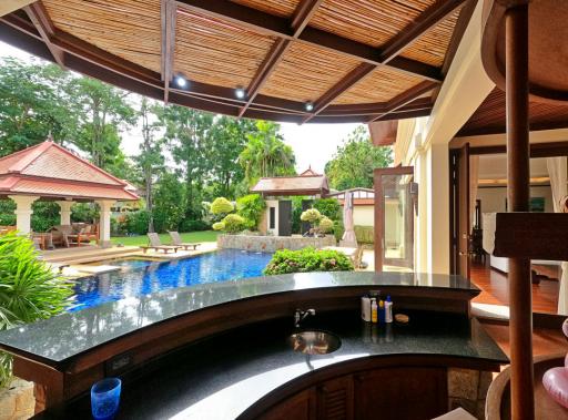 Exclusive 4 Bedroms and Office Rooms Villa 1300 Sqm. With Private Pool For Sale In Bangtao Phuket