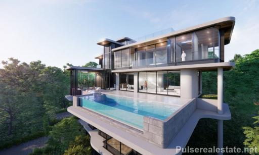 Super Luxury Multi-level 4 Bedroom Sea View Pool Villa, Naithon Beach, Phuket