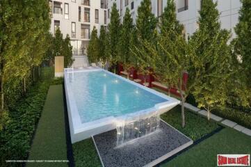 New Low-Rise Minimalist Condo at the Popular area of Ratchada-Huai-Khwang - 2 Bed Units