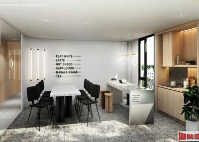 New Low-Rise Minimalist Condo at the Popular area of Ratchada-Huai-Khwang - 2 Bed Units