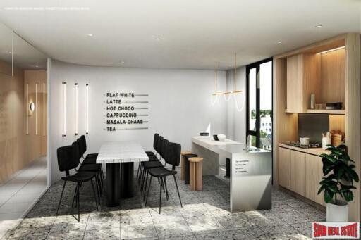 New Low-Rise Minimalist Condo at the Popular area of Ratchada-Huai-Khwang - 2 Bed Units