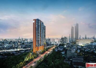 Pre-Sale of New High Rise with River and City Views Close to BTS and Icon Siam by Thailand Leading Developers - 1 Bed Units