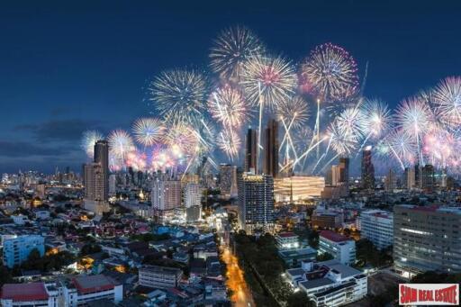 Pre-Sale of New High Rise with River and City Views Close to BTS and Icon Siam by Thailand Leading Developers - 1 Bed Units