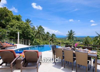 Tropical Sea View Villa in Bang Por, Koh Samui