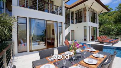 Tropical Sea View Villa in Bang Por, Koh Samui