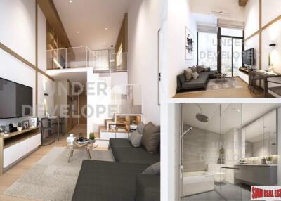 Two Bedroom Duplex Development Built 500 M. from New Orange MRT Line in Rama 9