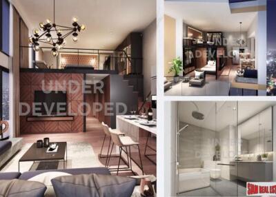 Two Bedroom Duplex Development Built 500 M. from New Orange MRT Line in Rama 9