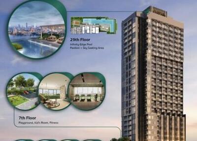 Ready to Move in New Riverside High-Rise Condo at Charoennnakhon - 1 Bed, 1 Pus, 1 Bed Loft and 2 Bed River View Units