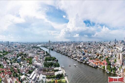 Baan Chaopraya Condominium - Large 3 Bed Condo on 19th Floor with Amazing River and City Views and Antique Furnishings at Chaopraya River