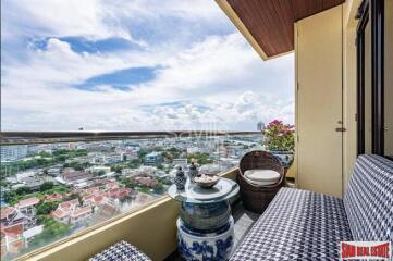 Baan Chaopraya Condominium - Large 3 Bed Condo on 19th Floor with Amazing River and City Views and Antique Furnishings at Chaopraya River