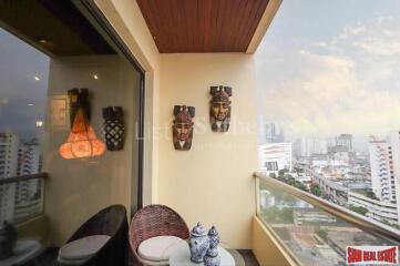 Baan Chaopraya Condominium - Large 3 Bed Condo on 19th Floor with Amazing River and City Views and Antique Furnishings at Chaopraya River