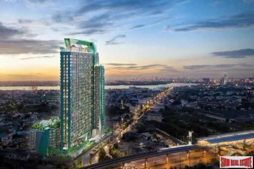 New High Rise with Sea and River Views near the City and the Beach at Samut Prakan, Bangkok - 1 Bed 22 Sqm Units