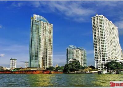 Watermark Chaophraya - 3 Bedroom River View Condo with Extensive Facilities and Shuttle Boat on 34th Floor of this Riverside Condo