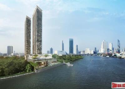 Best Waterfront Living in the Heart of Bangkok at this Newly Completed High-Rise Condo (Sathorn-Chareonnakorn) - 2 Bed 68.6 Sqm on 41st Floor - Last Unit!