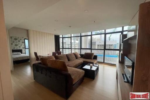 Lumpini Suites Phetchaburi-Makkasan - Top Floor Two Bedroom Condo with Nice City Views for Sale