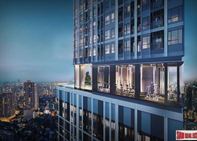 New High-Rise Smart Condo in Construction with Excellent Facilities on Connecting Road between Sukhumvit and Thepharak - 0 Metres to MRT - 1 Bed Units