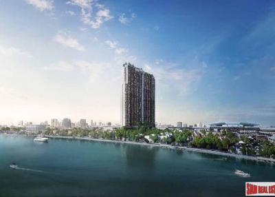 Nearing Completion High-Rise Riverside Smart Condo by Leading Thai Developer at Bang Phlat - Studio Units