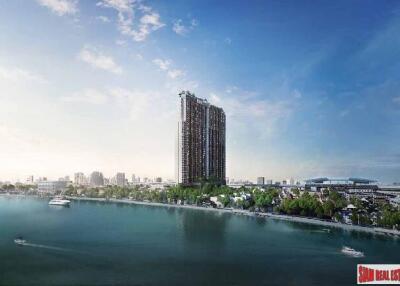 Nearing Completion is this High-Rise Riverside Smart Condo by Leading Thai Developer at Bang Phlat - Duplex Studio Units