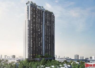 Nearing Completion is this High-Rise Riverside Smart Condo by Leading Thai Developer at Bang Phlat - Duplex Studio Units