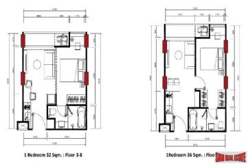 Deluxe Two Bedroom Condos in New Low Rise Development, Asok