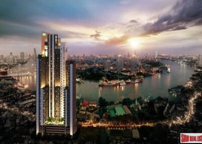 Newly Completed High-Rise Riverside Fully Furnished Condos at Charoen Nakhon, Bangkok - 1 Bed Units