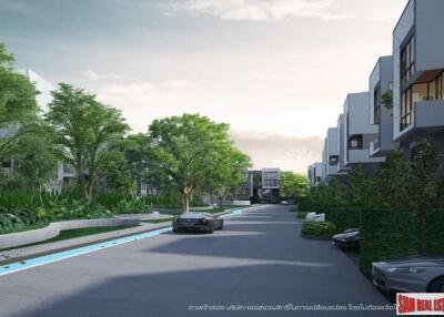 New Project of Modern Twin Houses with Home Automation at Lat Phrao Road, Bang Khen.