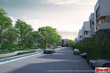 New Project of Modern Twin Houses with Home Automation at Lat Phrao Road, Bang Khen.