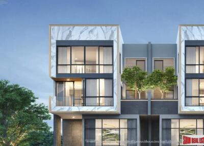 New Project of Modern Twin Houses with Home Automation at Lat Phrao Road, Bang Khen.