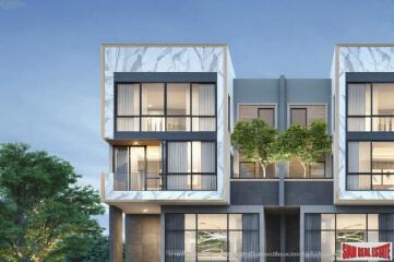 New Project of Modern Twin Houses with Home Automation at Lat Phrao Road, Bang Khen.