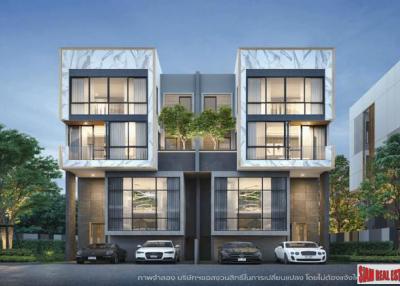 New Project of Modern Twin Houses with Home Automation at Lat Phrao Road, Bang Khen.