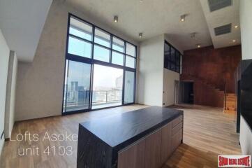 The Lofts Asoke - High Floor Duplex Condo for Sale with Clear City Views