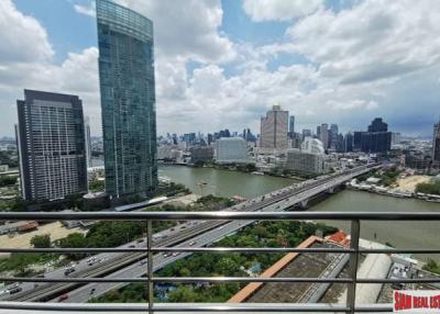 Baan Sathorn Chaophraya  Exceptional River Views from this Two Bedroom Condo for Sale in Saphan Taksin