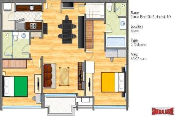 Baan Siri Sukhumvit 10 - Two Bed Condo for Sale at Asoke/Nana