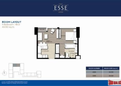 The Esse Asok - Brand New One Bedroom Condo on 24th Floor