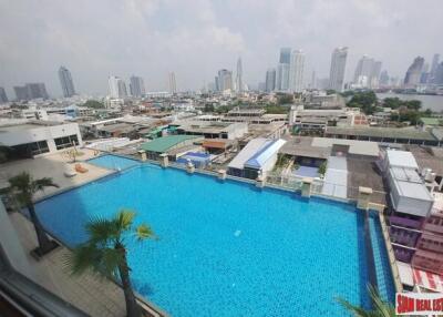 Supalai River Place Condominium - Two Bedroom Corner Unit with Amazing City and Chao Phraya River Views at Krung Thonburi