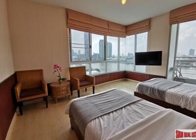 Supalai River Place Condominium - Two Bedroom Corner Unit with Amazing City and Chao Phraya River Views at Krung Thonburi