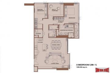 New Super Luxury Condominium in Prime Sathorn Location - Two Bedroom