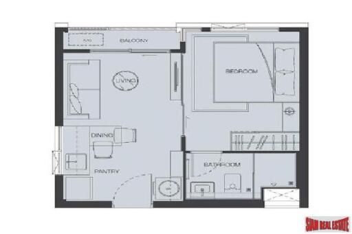 Interesting New High Rise Project Near BTS Bang Wa - One Bedroom Condos