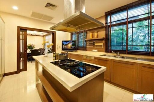 Exquisite 4 Bed Private Serviced Pool Villa in Secure Estate for Rent at Sathorn - Pet Friendly