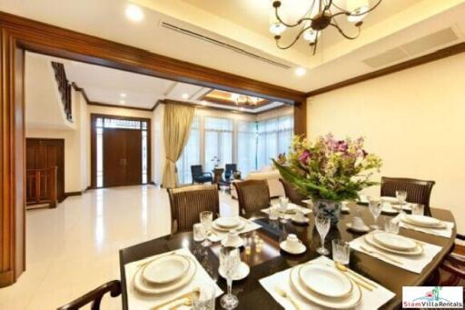 Exquisite 4 Bed Private Serviced Pool Villa in Secure Estate for Rent at Sathorn - Pet Friendly